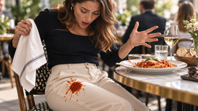 Café, Vinho e Molho na Roupa: Como Agir Diante de Manchas de Alimentos e Bebidas