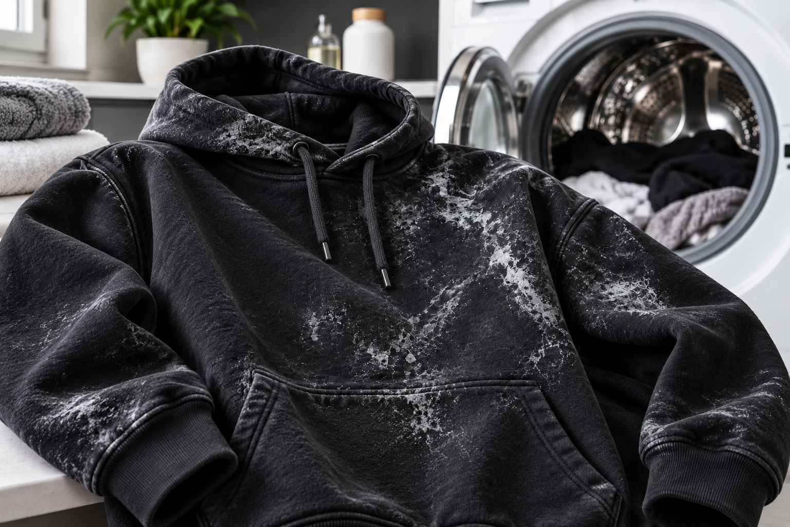 Sabão Ficou Marcado na Roupa: Por Que Acontece e Como Corrigir o Enxágue